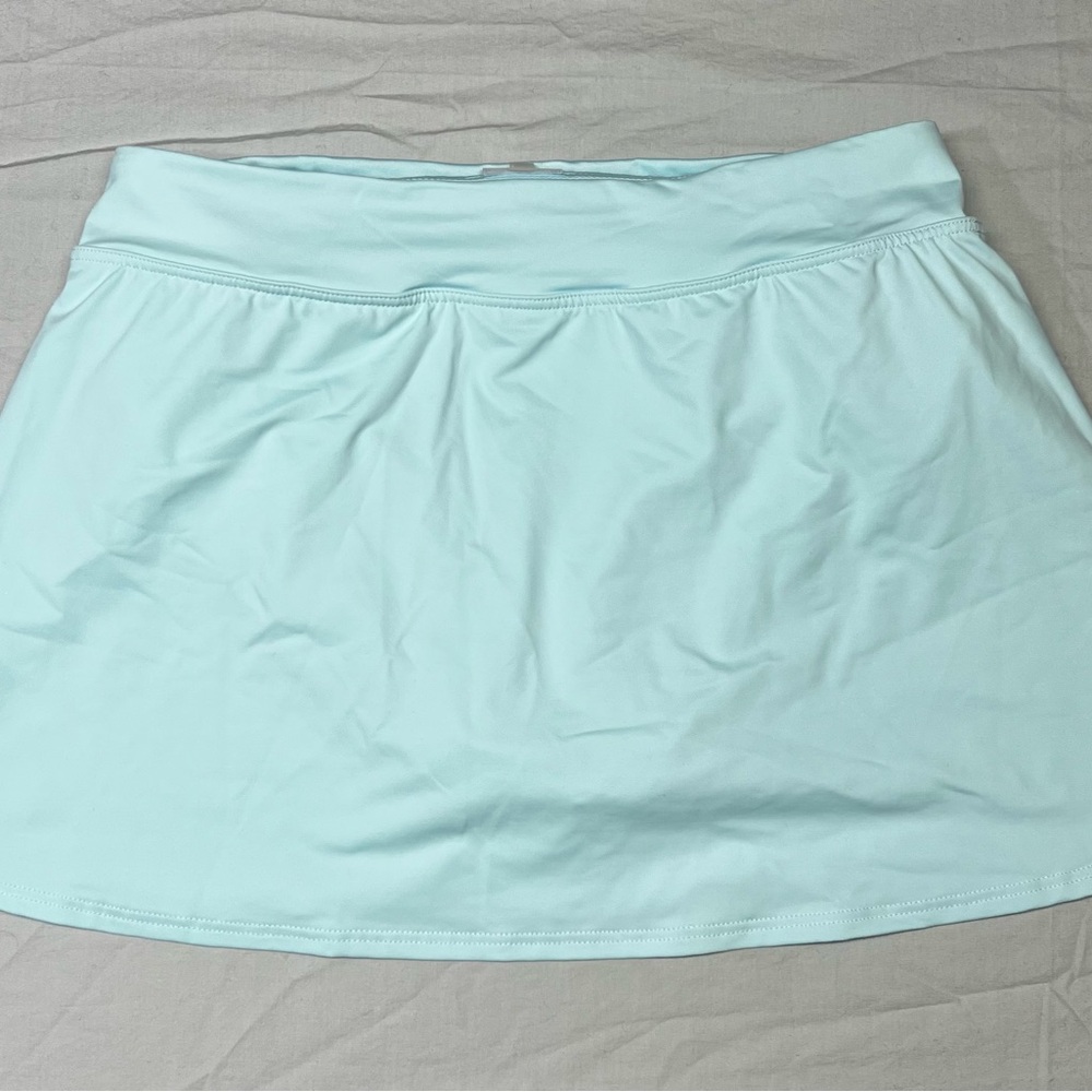 Lands' End Women's Mini Skirt in Soft Blue